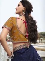 Multicolor Banarasi Silk Lehenga Choli